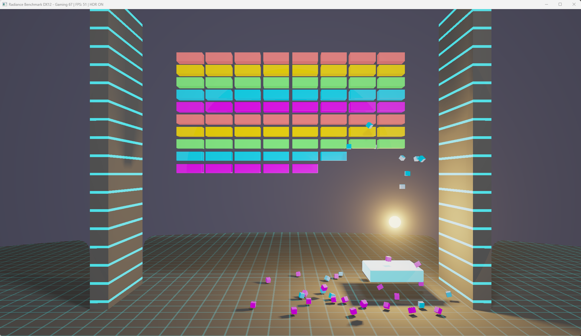 A colorful rendered scene from the Radiance benchmark.